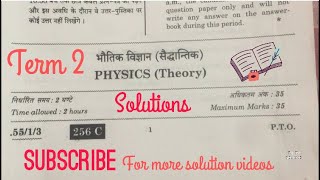 CLASS 12 TERM 2 PHYSICS EXAM SOLUTIONS  SET3 CODE 5513  ANSWER KEY  PHYSICS PAPER DISCUSSION [upl. by Aland]