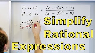 06  Simplifying Rational Expressions in Algebra Part 1 [upl. by Rodgiva361]