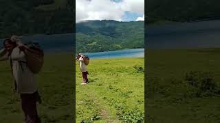 Recently my sister visiting rara lake its really amazing unbelievable mysterious 😍 [upl. by Yevre]