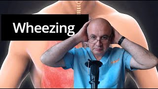 WHEEZING Shrill whistle or coarse rattle when airway is partially blocked [upl. by Eseryt]