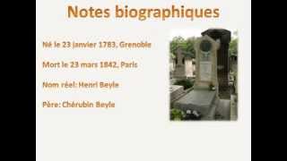 Stendhal  MarieHenri Beyle  Biographie courte [upl. by Uis]