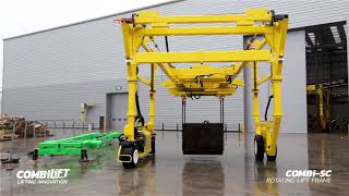 Combilift  Combi SC  Straddle Carrier rotating lifting frame [upl. by Okir]