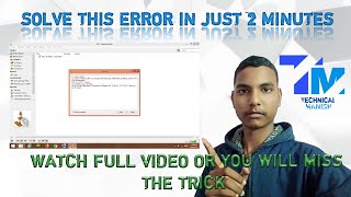 FILE READING FAILEDINPUT CANT BE OPEN IN VLC  SOLVE THIS PROBLEM IN 2 MIN  TECHNICAL MANISH [upl. by Phonsa]