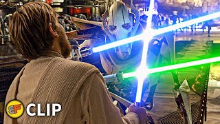 ObiWan vs General Grievous  quotHello Therequot  Star Wars Revenge of the Sith 2005 Movie Clip HD 4K [upl. by Meriel]