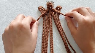 Macrame  Macrame Keychains  Simple And Easy Macrame Turtle Tutorial For Beginner [upl. by Soma]