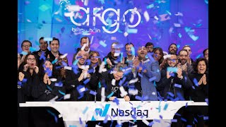 Argo Blockchain Nasdaq Opening Bell Ringing Ceremony [upl. by Aihsad]