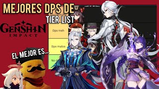 Tier List de mejores dps de genshin impact 2024 [upl. by Barrus]