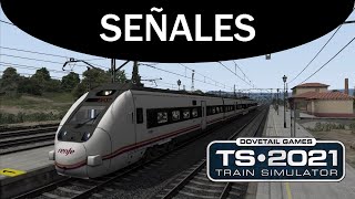 Señales ferroviarias Fijas fundamentales y fijas indicadoras  Explicación  Train Simulator 2021 [upl. by Nilson]