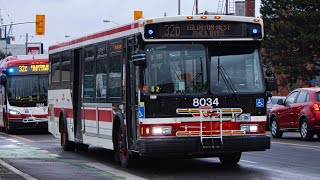 UNCOMMON TTC Orion VII OG ISL 8034  32 Eglinton West Ride Video [upl. by Nich]