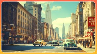 New York Streets From Between the 1940s and 1960s [upl. by Amatruda827]