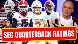 Josh Pates SEC Quarterback Ratings Entering 2024 Late Kick Cut [upl. by Aicsila534]