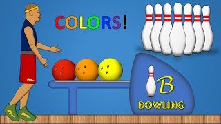 Learn Colors Bowling Ball Game [upl. by Aisayn]