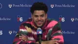 Tobias Harris talks about another big game as Sixers beat Nuggets behind Joel Embiid 41 points [upl. by Sirron15]