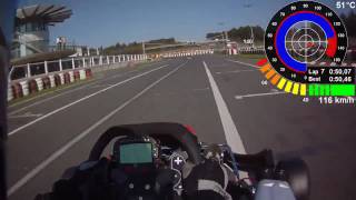 Wackersdorf Kart Telemetrie Data Onboard helmet cam 17042010 [upl. by Manlove]