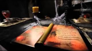 Large Animated Witch Spell Book Light up Moving Talking Halloween Prop Decoration [upl. by Lered754]