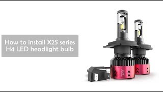 How to Install H49003HB2 LED Headlight Bulbs  SEALIGHT X2S Series [upl. by Amber]