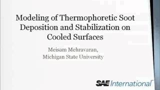 Modeling of Thermophoretic Soot Deposition and Stabilization on Cooled Surfaces [upl. by Porett]