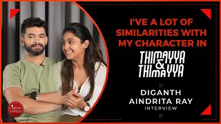 Diganth and Aindrita Ray Kannada Interview  Thimayya amp Thimayya  Cinema Express [upl. by Mokas]