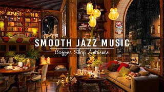 Warm Rain Sounds amp Cozy Instrumental Jazz Music in Cafe Shop Atmosphere to Work StudySleep [upl. by Parnas569]