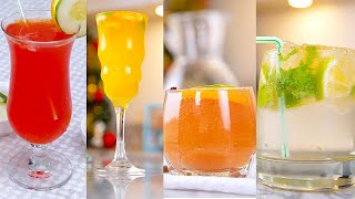 How to make FOUR Classic Cocktail amp Mocktail Recipes  SIMPLE DRINK RECIPES  ZEELICIOUS FOODS [upl. by Eener]