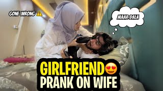 GIRLFRIEND PRANK On Wife GOES WRONG⚠️😂 [upl. by Bernadina112]