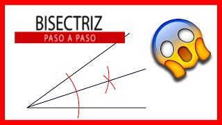 😅 BISECTRIZ de un ángulo paso a paso 🔥 Que fácil la bisectriz usando el compás en Dibujo técnico 🔥 [upl. by Oswald545]