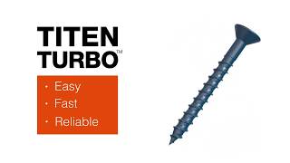 How to Install Titen Turbo™ Concrete and Masonry Screw Anchor [upl. by Lonna]