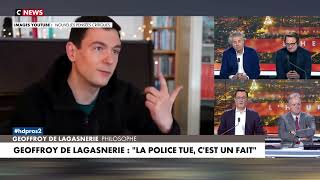 Les fachos à la rescousse de la police face à Lagasnerie  EXTRAIT CNEWS [upl. by Adnauqahs]