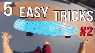 5 Easy Beginner Penny Board Tricks 2 [upl. by Etnemelc]