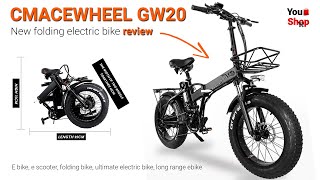 CMACEWHEEL GW20 48V 15Ah 750W New Folding Electric Bike review e bike e scooter mountain bicycle [upl. by Buderus304]