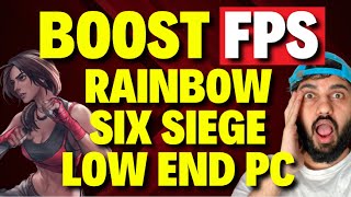 How to Boost FPS in Rainbow Six Siege Low End PC [upl. by Lyret]