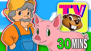 BBTV S1 E5 quotOld MacDonald Had a Farmquot  Busy Beavers TV Show  Nursery Rhyme Kids Learning Video [upl. by Acirne497]