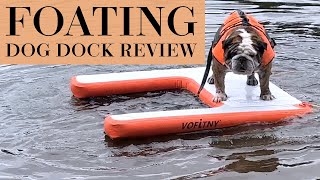 Unboxing the Inflatable Floating Dog Dock  Perfect Water Ramp for Your Pets [upl. by Liamsi]