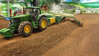 RC FARMING  DUSTY WORK with Tractor and Compost Turner on the Corleone Farm [upl. by Rettke494]