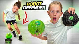 SURVIVING THE NEW FOOTBALL ROBOT TACKLING MACHINE 🤯🤖 [upl. by Elirpa]