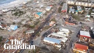 Hurricane Michael footage shows devastation in Floridas Mexico Beach [upl. by Angel877]