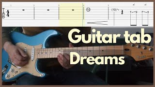 Fleetwood Mac  Dreams Guitar Cover with Tab [upl. by Annawaj]