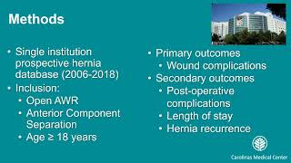 Surgical Outcomes After Implementation of a Perforator Sparing Anterior Component Separation Tec [upl. by Guinevere]