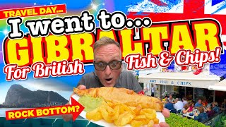 I Went to GIBRALTAR for BRITISH Fish and CHIPS I think weve hit ROCK BOTTOM with this CHIPPY [upl. by Zumwalt]