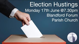 North Dorset Hustings  2024 General Election [upl. by Qulllon156]