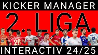 2 Liga  Kicker Interactiv  Aufstellung 202425 [upl. by Annaert]