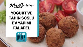 Yoğurt ve Tahin Soslu Ev Yapımı Falafel Tarifi  A101 [upl. by Knight869]