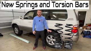 100 Series Springs amp Torsion Bar Replacement Suspension Refresh PT 1 [upl. by Philip]