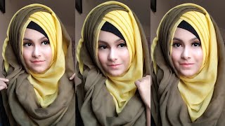 Criss Cross Hijab Tutorial for Pohela Falgun  পহেলা ফাল্গুন হিজাব টিউটোরিয়াল  Noshin Nower ❤ [upl. by Adorl]