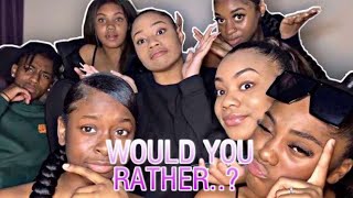 Would you rather Ft Raeee Babe  It’s Tiayarna x  Asmxlls Jennee Louise and Teeshanece 😱 [upl. by Idelson206]