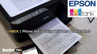 EPSON EcoTank L3250 WIFI Printer Scan Copy UNBOX  Phone Setup Using WiFi and Product Test [upl. by Letrice]