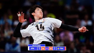 YUKI ISHIKAWA DOMINATED Against France in Mens VNL 2024 [upl. by Sorensen]