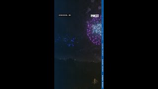 Fireworks drones light up night sky at EAA AirVenture [upl. by Ettebab]