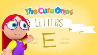 Letter E  LETTERS  The Cute Ones  Activities [upl. by Nnylyrehc]