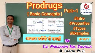 Prodrugs  Basic Concepts  Intro Objectives Properties Types Examples  Part1  BP 601T [upl. by Eceinhoj153]